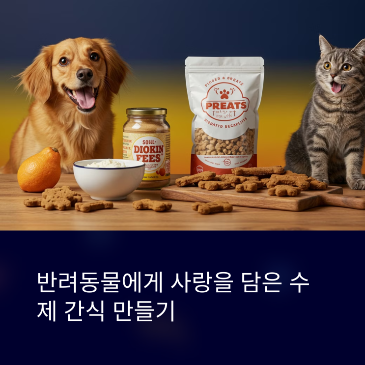  수제 간식으로 사랑 표현하기! 반려동물 DIY 간식 만들기 가이드