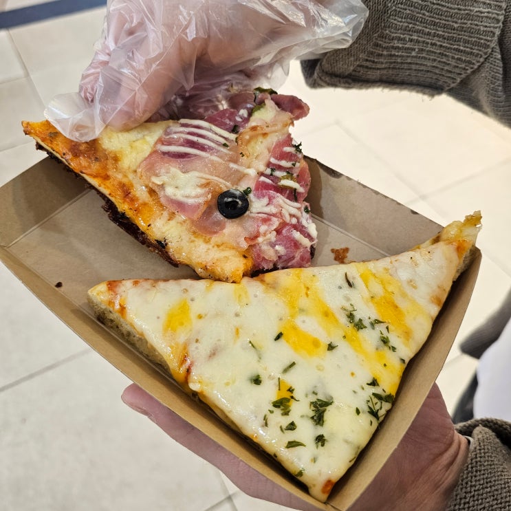  잠실역 1달러 피자 맛집 디트로이트 가성비 조각피자 지하상가 위치
