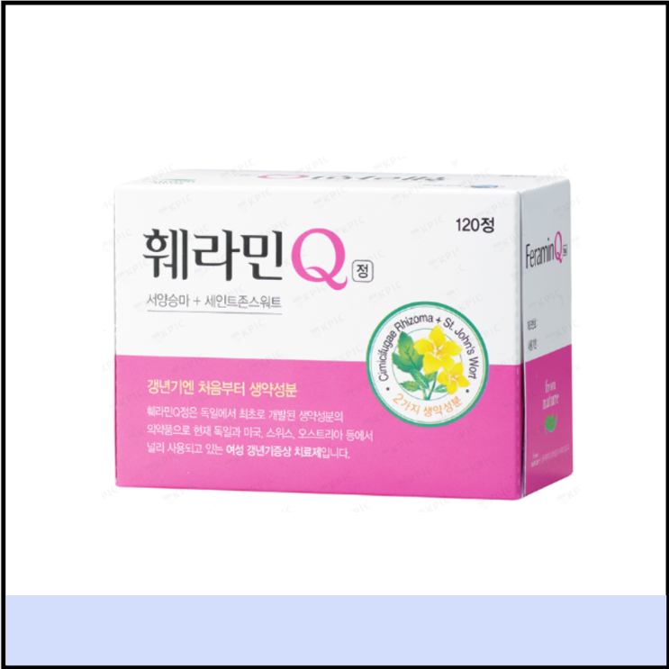  갱년기약 훼라민Q 성분 효능 부작용 (훼라민큐 가격 갱년기극복)