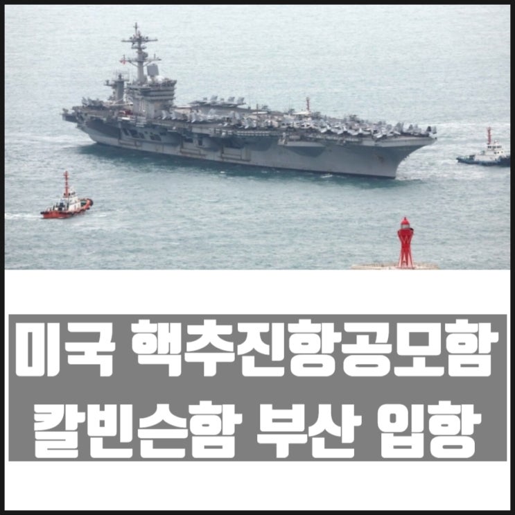 미국 핵추진항공모함 핵항모 칼빈슨호 부산기지 입항 미국 핵추진항공모함 핵항모 칼빈슨호 부산기지 입항