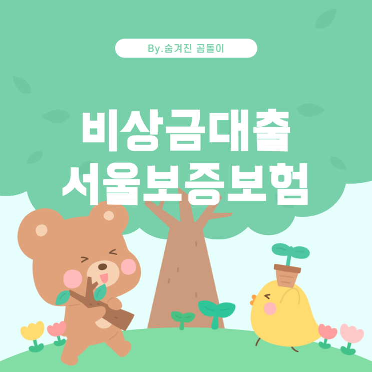  카카오뱅크 비상금대출과 서울보증보험 가입