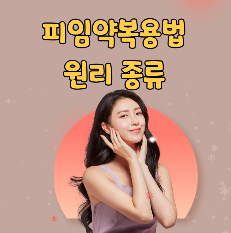  피임약복용법 원리 종류 복용 시기 방법
