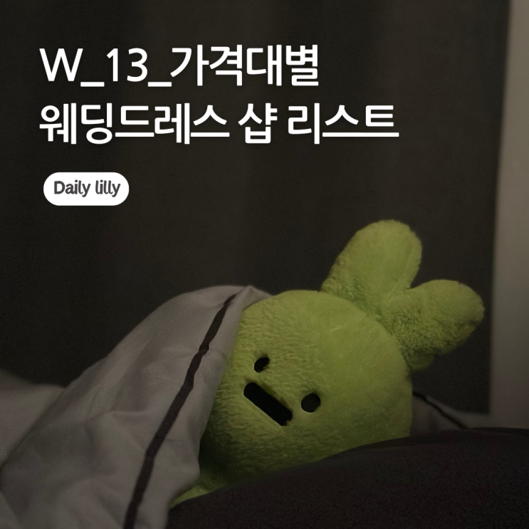  W_13_가격대별 웨딩 드레스 샵 목록