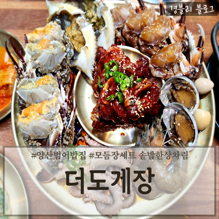  양산범어택지밥집 범어게장맛집 양산한정식추천 '더도게장'
