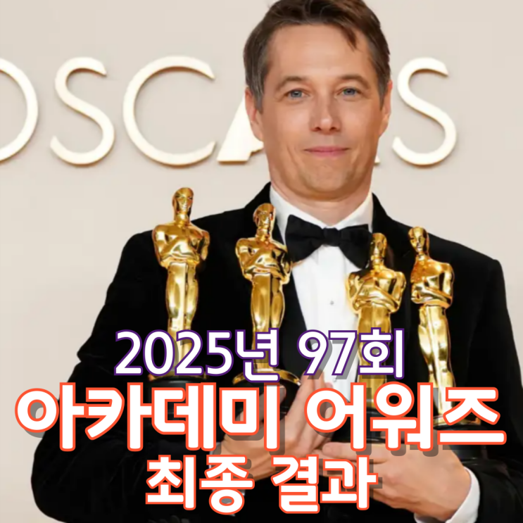  2025년 97회 아카데미 어워즈 최종 결과
