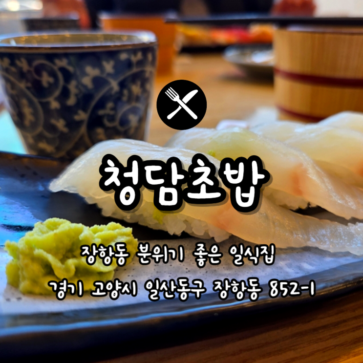  일산 분위기 좋은 일식집 추천 밥이 맛있는 청담초밥