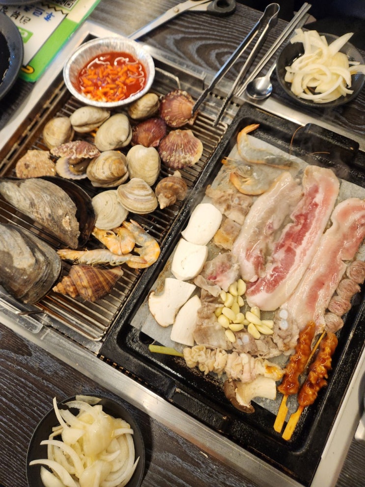 홍삼이네 무한리필 흥덕 맛집 조개구이 무한리필