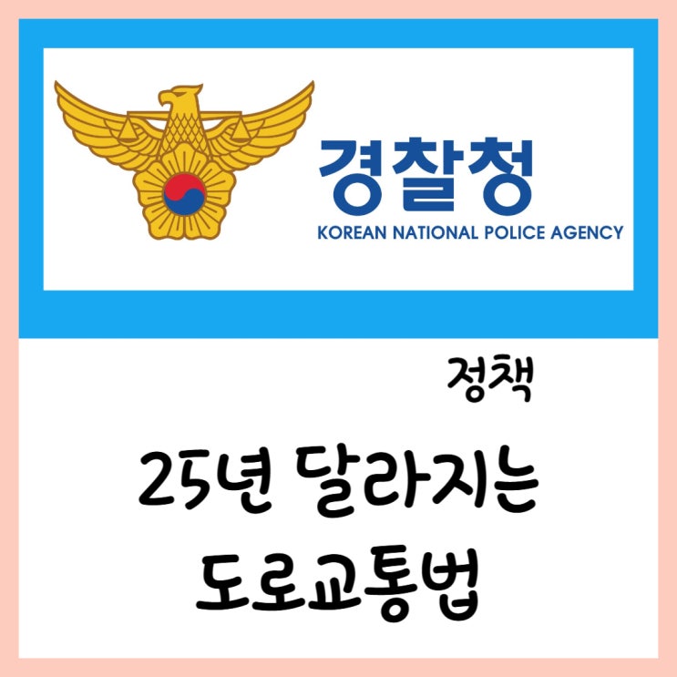  25년 달라지는 도로교통법(ft.운전자 보행자) 정책 알아보기!