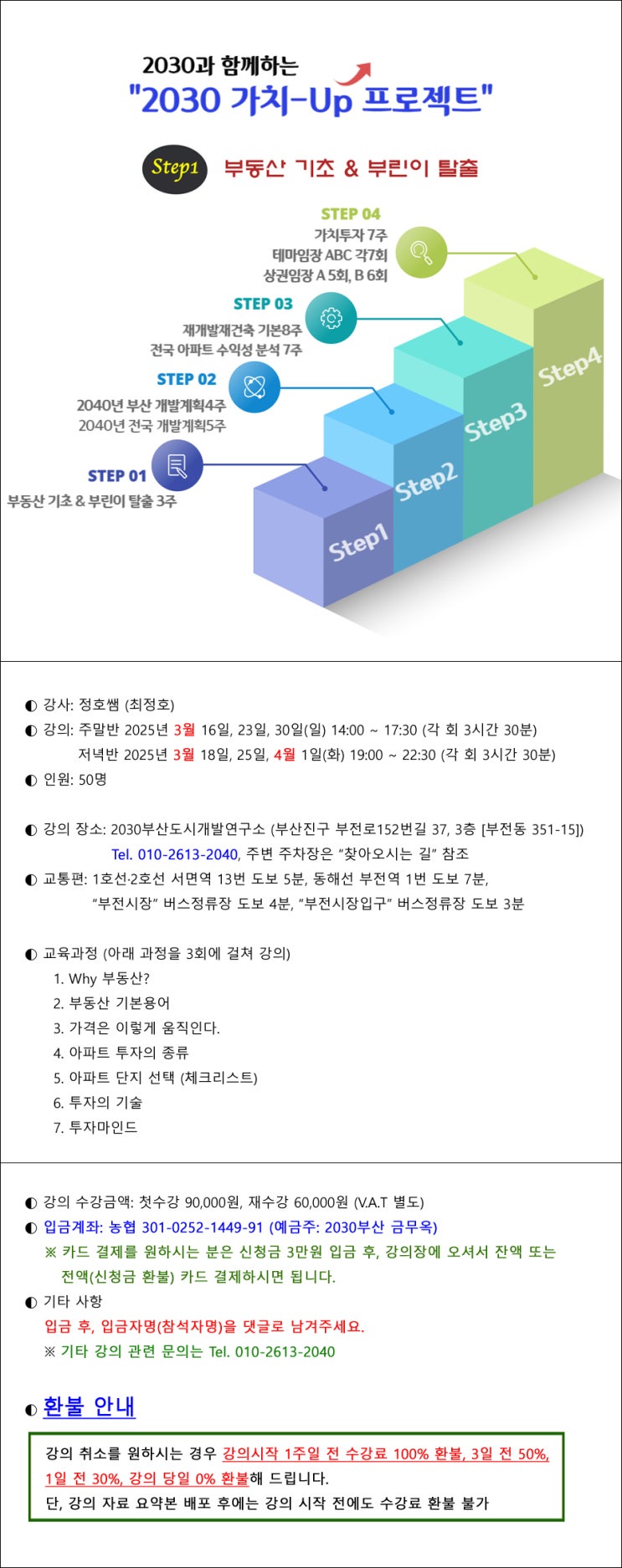  정호쌤의 "부린이 탈출" 3주 강의