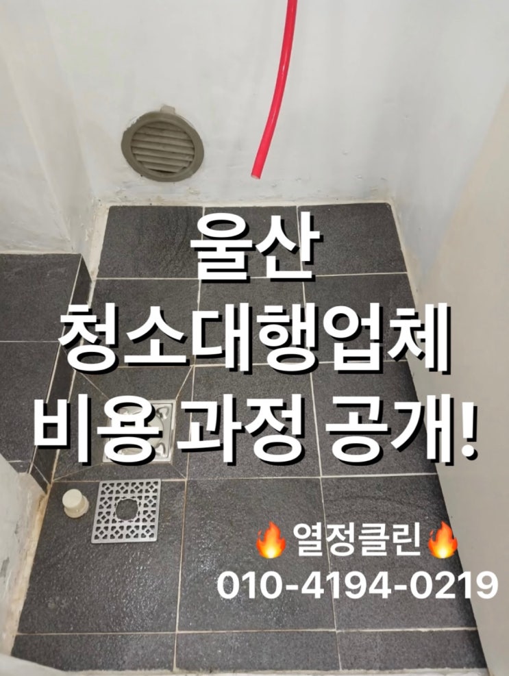  울산 입주 전 이사청소업체 비용