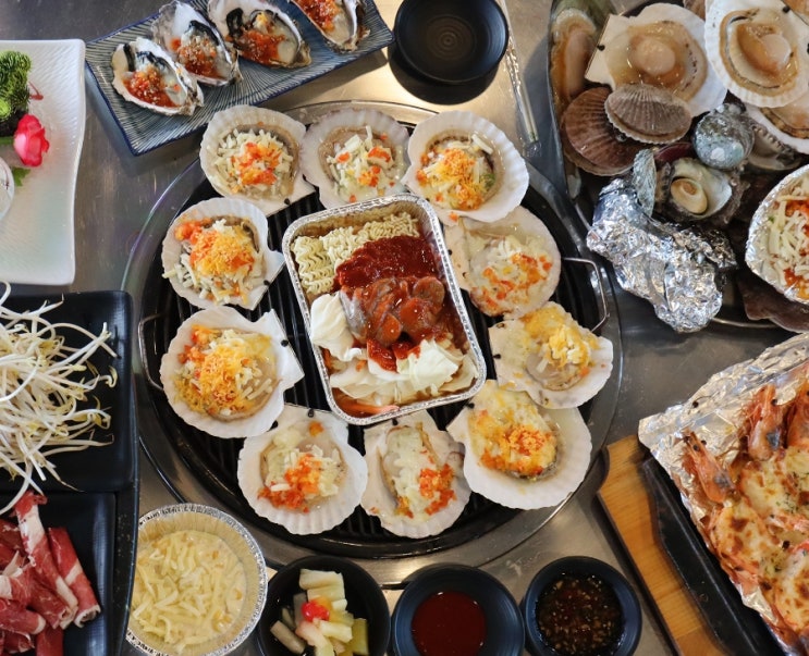  을왕리 오늘조개구이 손에꼽았던 을왕리 조개구이 무한리필  후기