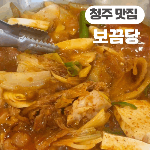  청주 닭도리탕 맛집 보끔당 청주강서점 묵은지 닭볶음탕, 날치알 볶음밥  추천!