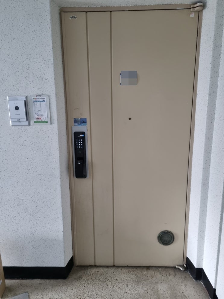  진주시 진주 초전대림아파트101동 OOOO호 고객님댁 Aqara 아카라 스마트 푸시풀 도어락 K100 설치 교체