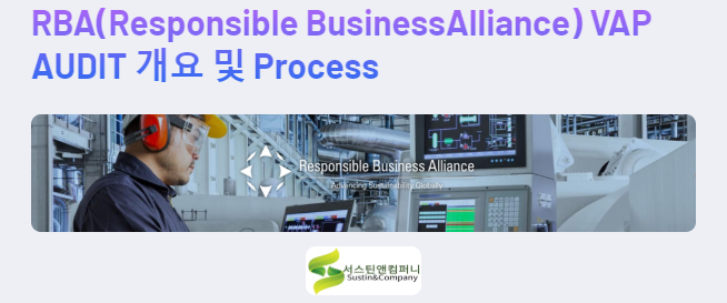 RBA(Responsible BusinessAlliance) VAP AUDIT   Process :