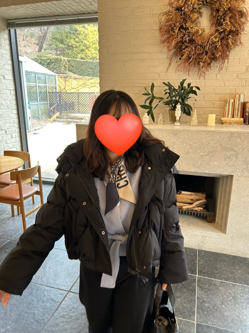 오즈세컨 숏패딩 디테쳐블 후드 구스 다운 점퍼 66 사이즈