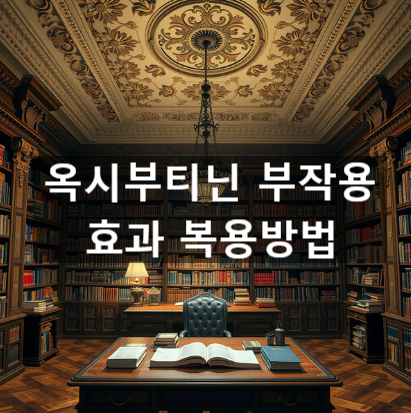  옥시부티닌 부작용 효과 복용방법