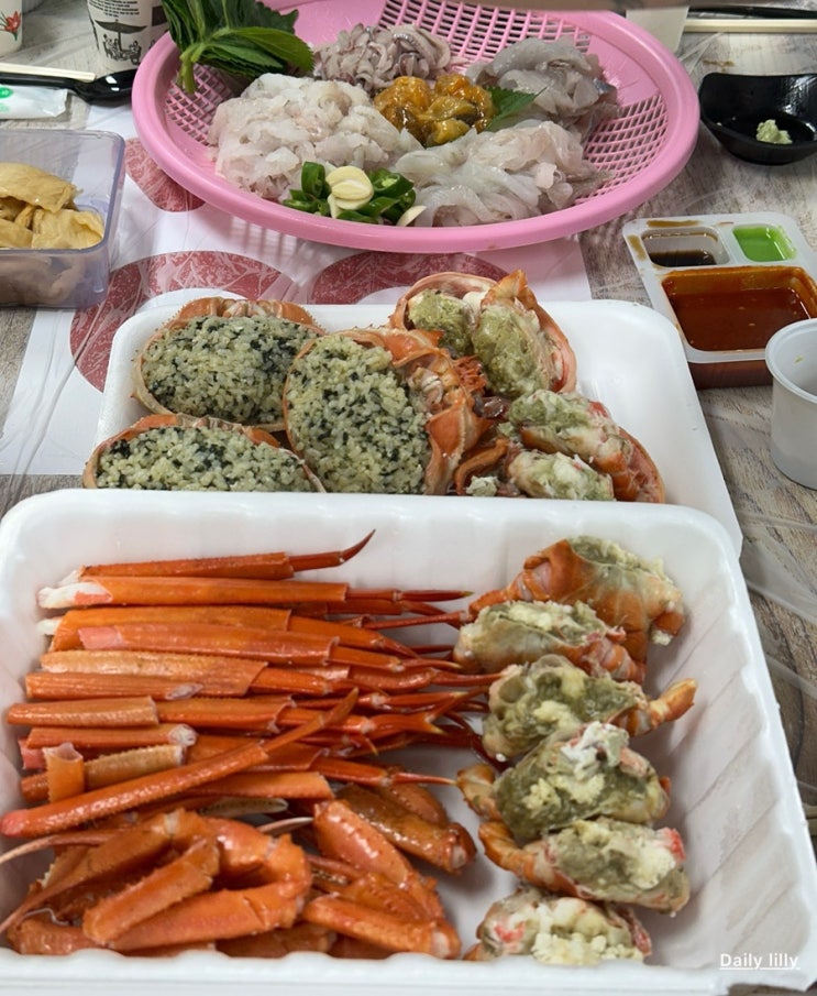  [속초]속초가면 여기는 꼭 가야하는 홍게, 회 맛집 동명항(속초홍게&24호홍천상회)