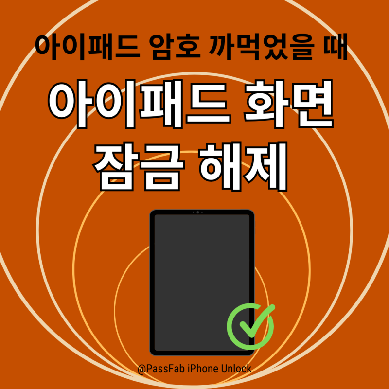 암호 없이 아이패드 화면 잠금 해제하기