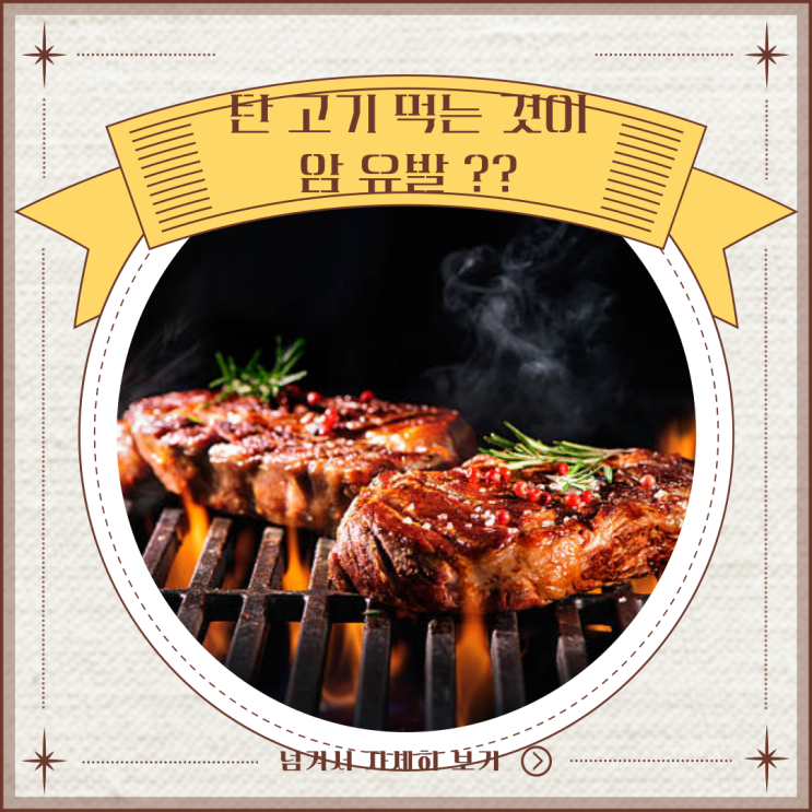  암 유발, 탄 고기보다 위험한게 '이것' 이라고?