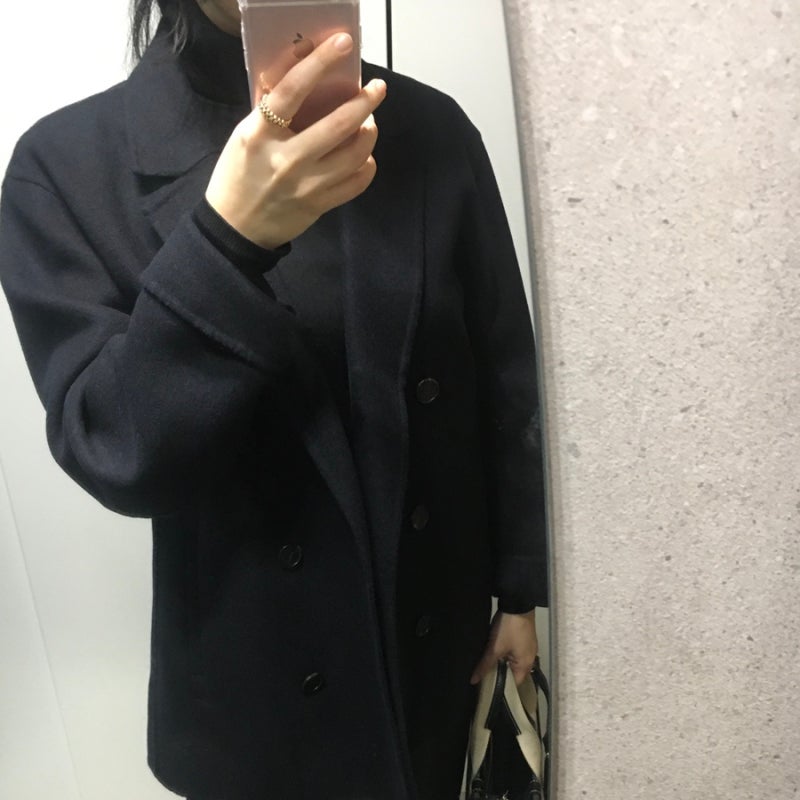 Della Lana 델라라나 더블 브레스트 피코트, 간절기 아우터 소비 기록