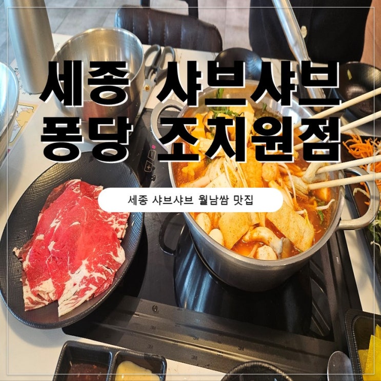  세종 샤브샤브 월남쌈 맛집 퐁당 조치원점 점심 후기