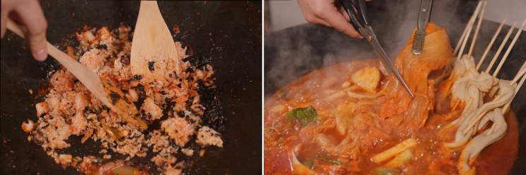  평촌역 주말 데이트, 정말 맛있었던 통큰솥뚜껑닭볶음탕