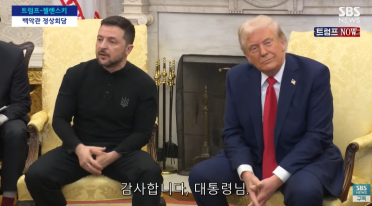 《<b>트럼프</b>와 <b>젤렌스키</b>의 <b>만남</b>》, 세계 최강국 대통령과 전쟁... 