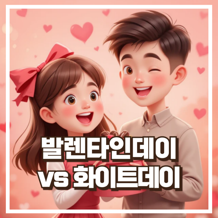  발렌타인데이 vs 화이트데이, 뭐가 다를까? 차이점과 의미 비교