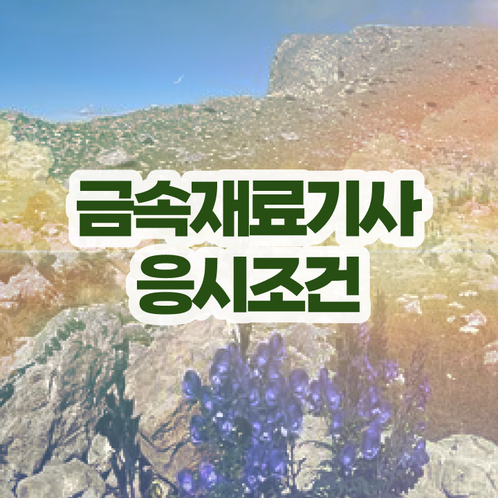  금속재료기사 2025 금속재료기사 응시조건 독학으로 편하게 준비한 방법