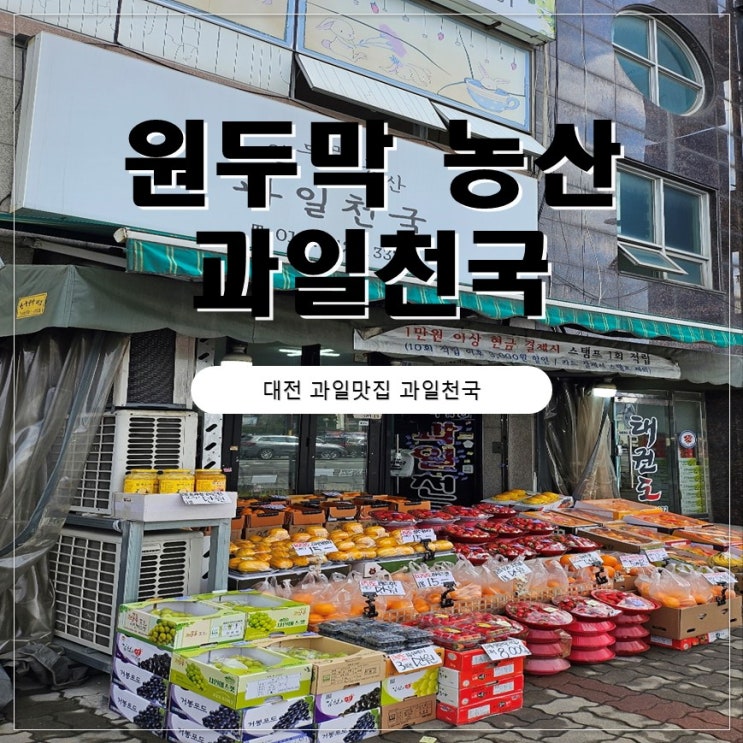  대전 과일맛집 원두막농산 과일천국 딸기 구매 후기