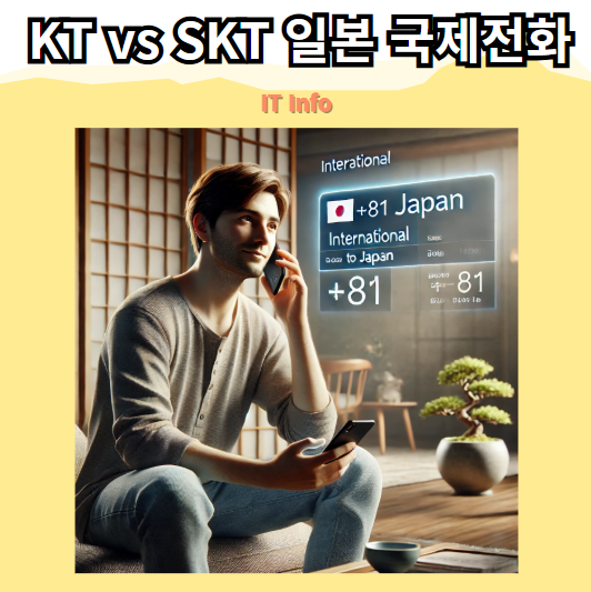 KT vs SKT 일본 국제전화 요금 비교! 가장 저렴한 이용법 총정리