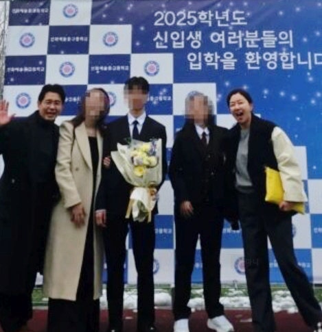 박준형 김지혜 딸과 박성호 아들 입학식 사진 화제