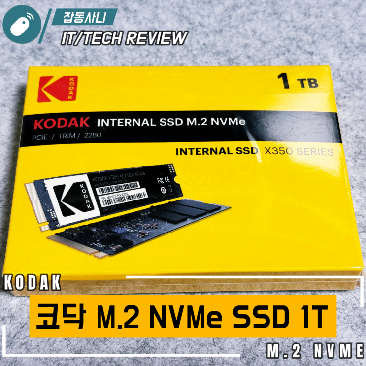  테무에는 NVMe가 열리는 나무가 있답니다. 코닥 X350 M.2 NVMe 1T가 3만 원