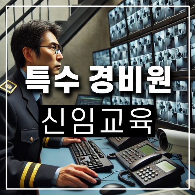  특수 경비원 신임교육 일정 및 신청 방법 면제 대상자