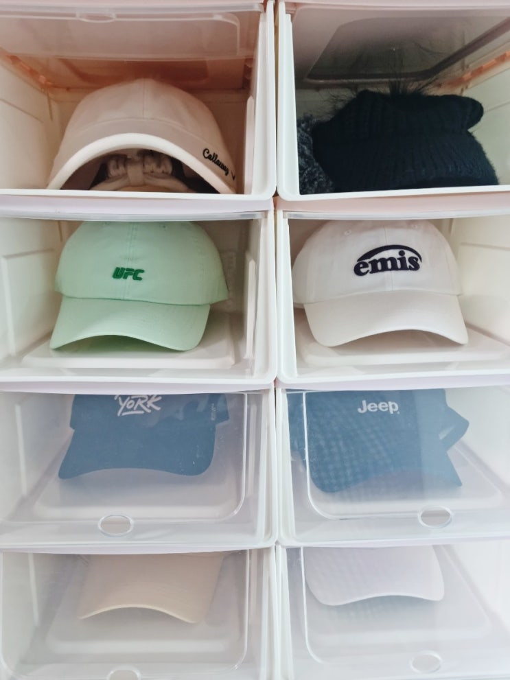  [다이소꿀템] 모자보관함 모자정리함 내돈내산