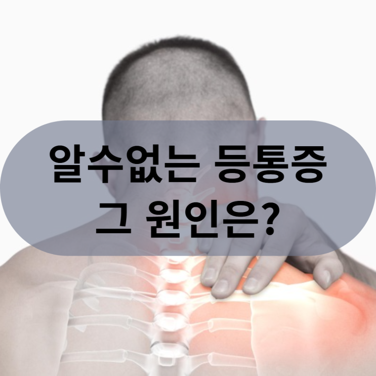  [동래 사직동 등통증] 알수없는 등통증과 따끔거림, 그 원인은?