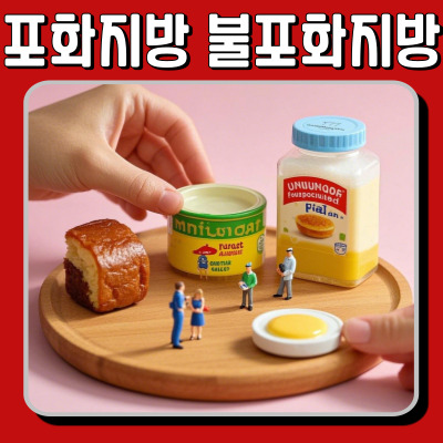 포화지방과 불포화지방 : 몸에 좋은 음식 선택하기