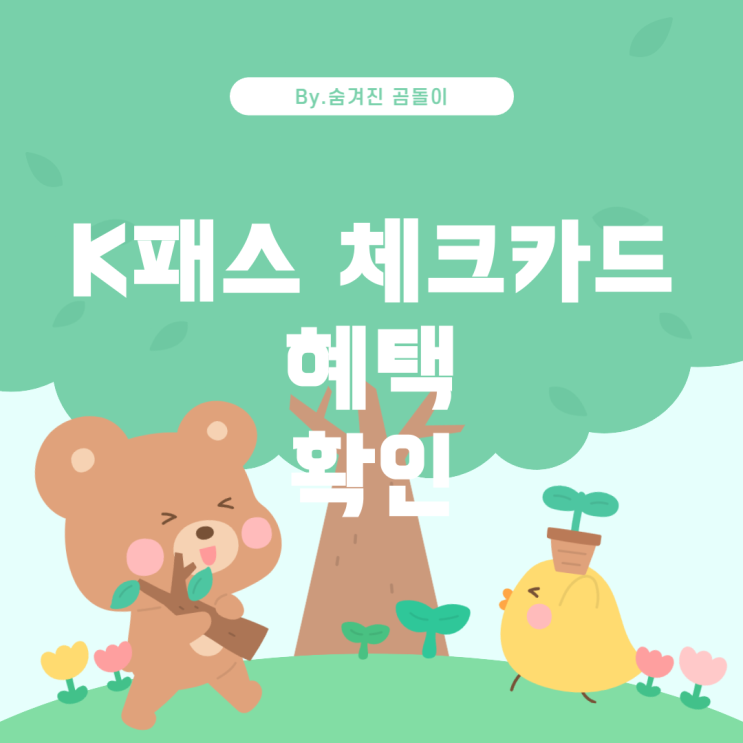  K패스 체크카드 추천 및 혜택 확인 방법