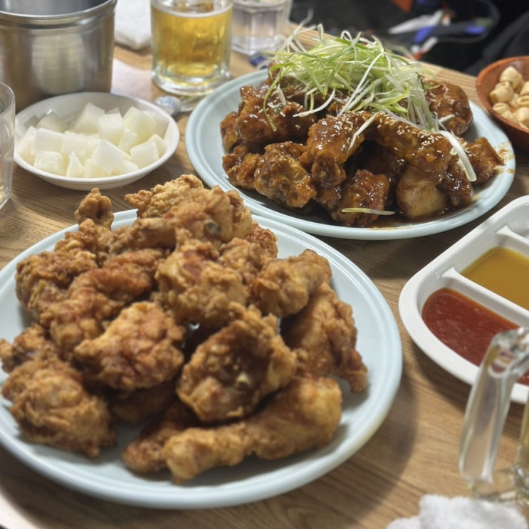  수원에 갔다면 남문 통닭 골목으로 통닭맛집 장안통닭에서 후라이드 왕갈비통닭 드디어 먹어본 리뷰.