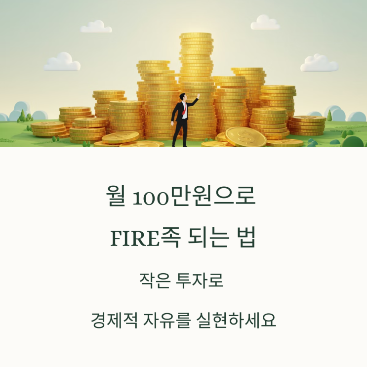  월 100만 원으로 시작하는 FIRE족 투자법 – 소액 투자부터 자동 시스템까지