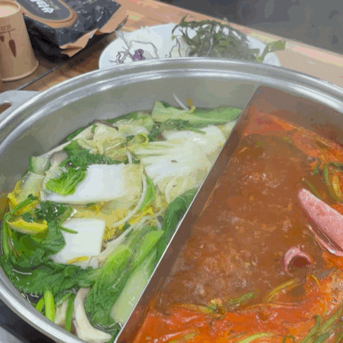 [강릉] 등촌샤브칼국수 포남점  (야채사리 무한리필 깔끔한 강릉샤브샤브  / 샤브샤브 먹는날....