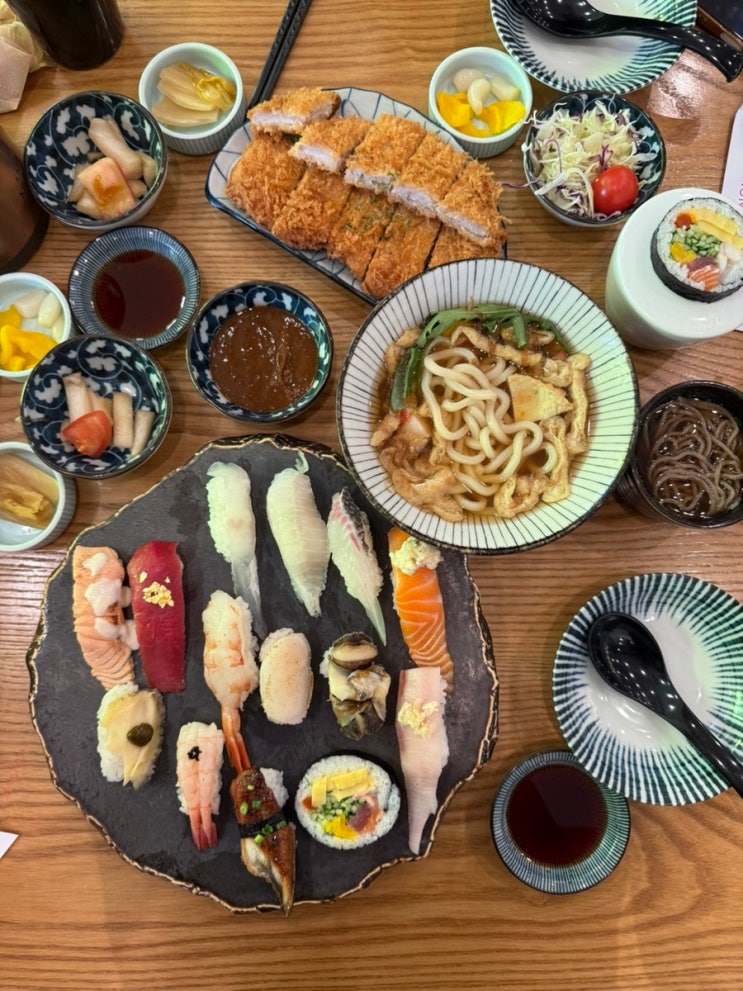  대구 수성구 맛집 상무초밥 범어점에서 오마카세 세트, 돈까스