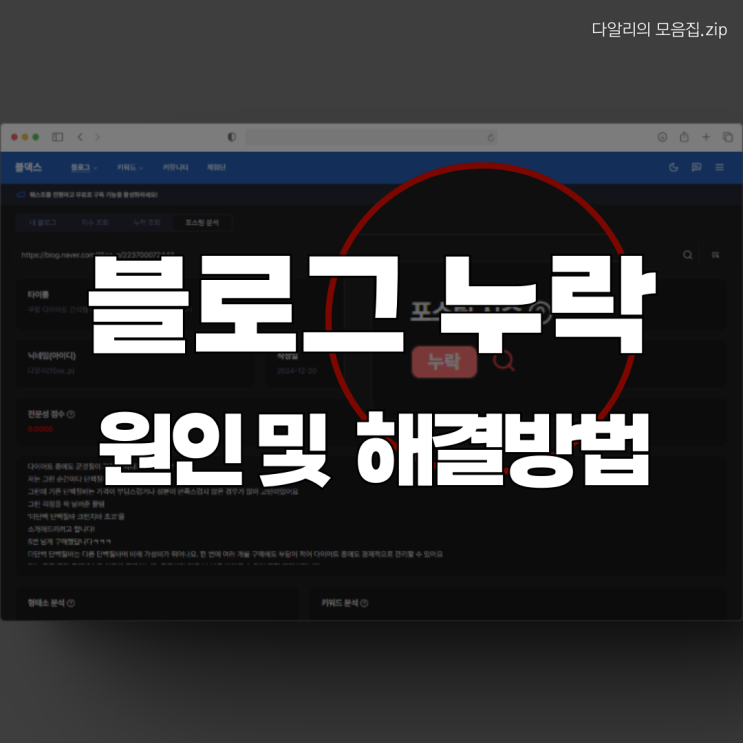  블로그 누락, 네이버가 싫어하는 '이 행동' 때문일 수도? 블로그 포스팅 누락 해결법