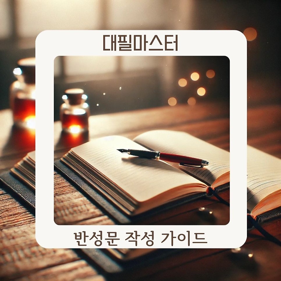 반성문 작성 가이드: 목표 설정과 진정성 있는 반성하기