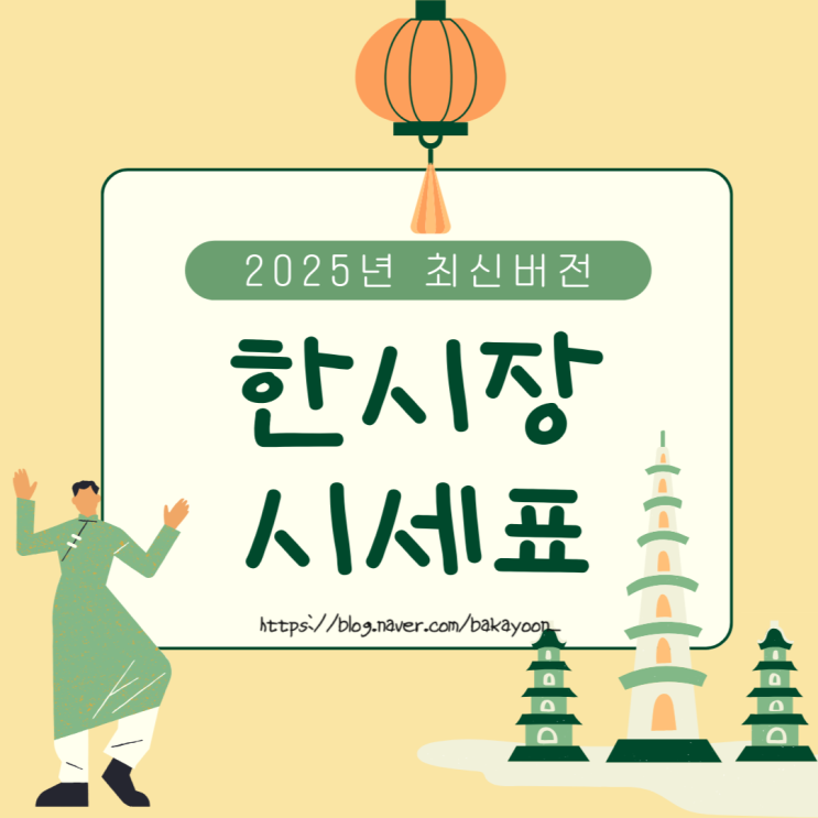  다낭 한시장 시세표 2025년 최신버전
