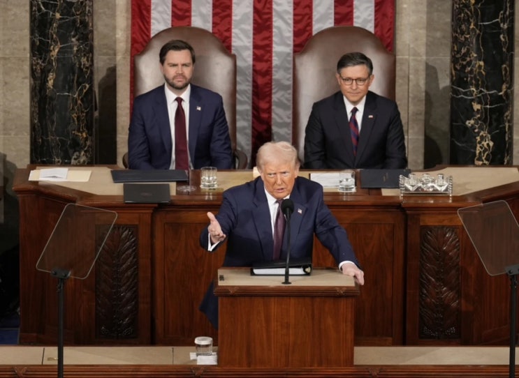  트럼프 2025 의회 연설 요약“America is back.”