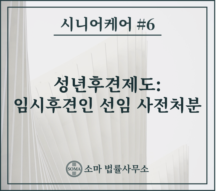 성년후견제도, 임시후견인 선임 사전처분