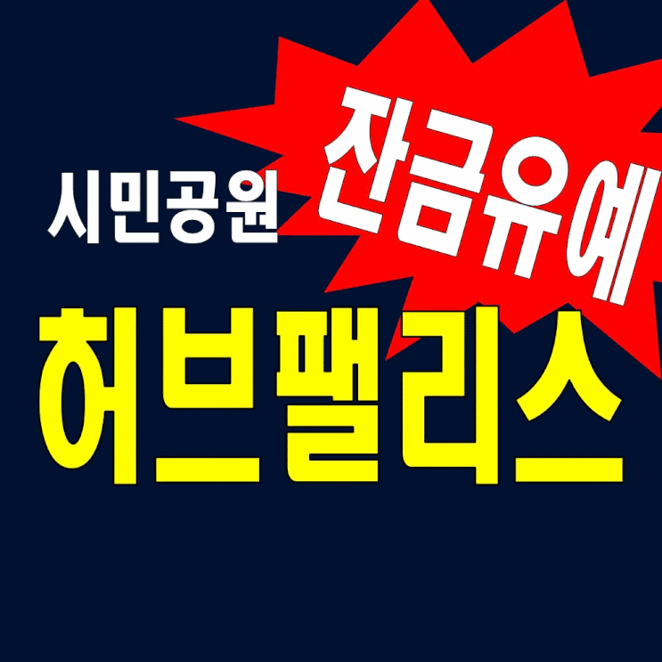 시민공원 허브팰리스 더파크 잔금유예 지원금혜택 서면 아파트 분양정보