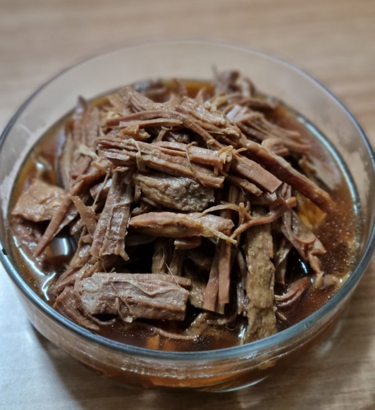  부드러운 장조림 만들기 (압력밥솥 사용) 소고기 부위 홍두깨 500g