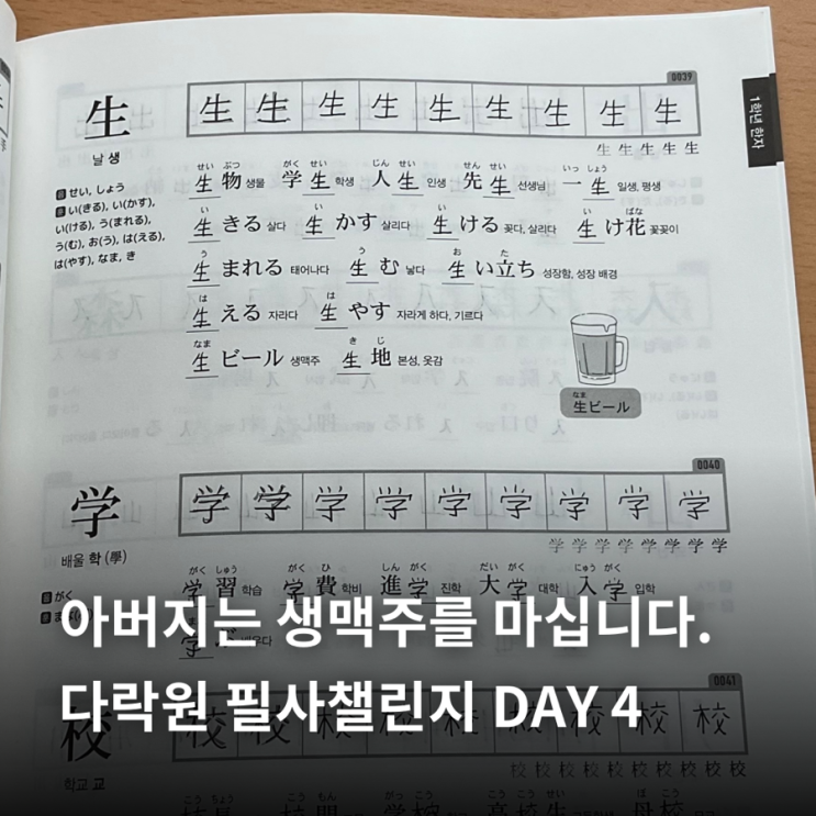  아버지는 생맥주를 마십니다 | 다락원 필사챌린지 DAY 4